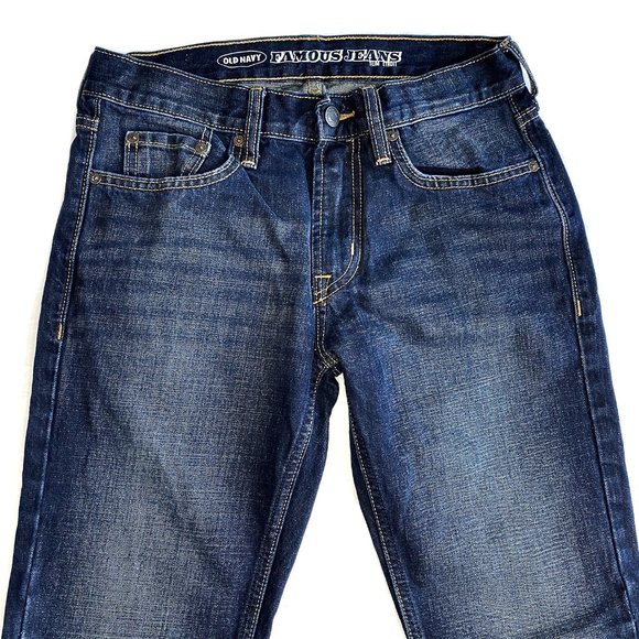 Old Navy Famous Slim Fit Jeans - Dark Blue, 28x30 - Picture 2 of 3